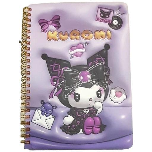 Kuromi Spiral Binding Fancy Diary