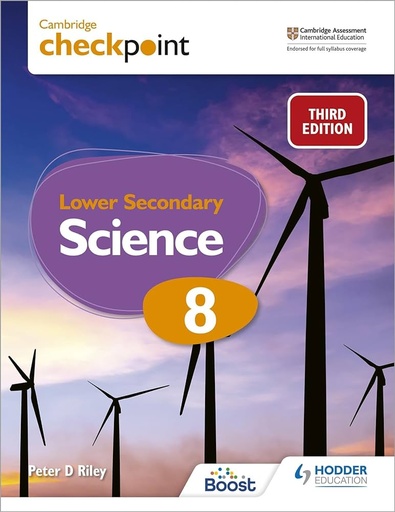 [9781398302099] Cambridge Checkpoint Lower Secondary Science Book 8 - 3rd Edition - Hodder Education 