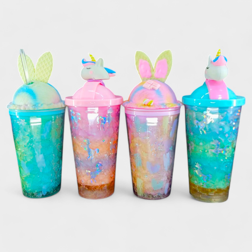 Unicorn Straw Sipper 550ML (Smile Sparkle Shine)