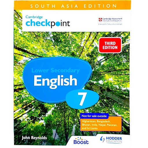 [9781398300163] Cambridge Checkpoint Lower Secondary English Book 7 - 3rd Edition - Hodder Education