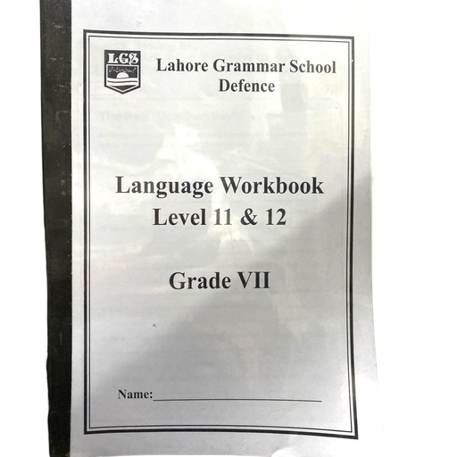 Language Workbook Level 11 & 12 For Grade 7 - LGS