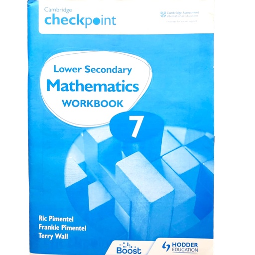[9781398301269] Cambridge Checkpoint Lower Secondary Mathematics Workbook 7 - Hodder Education