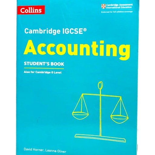 [9780008254117] Collins Cambridge IGCSE Accounting Student's Book - David Horner