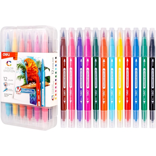 [6973504009111] Deli Color Emotion Marker Felt Pen - No. 15124