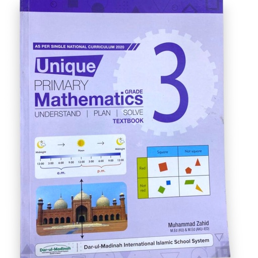 [9786277572525] Unique Primary Mathematics Grade 3 - Dar ul Madinah