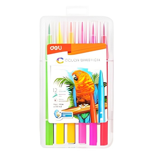 [6972064600073] Brush Marker Set - Pack Of 12 - WM8-12 - Dean Sons