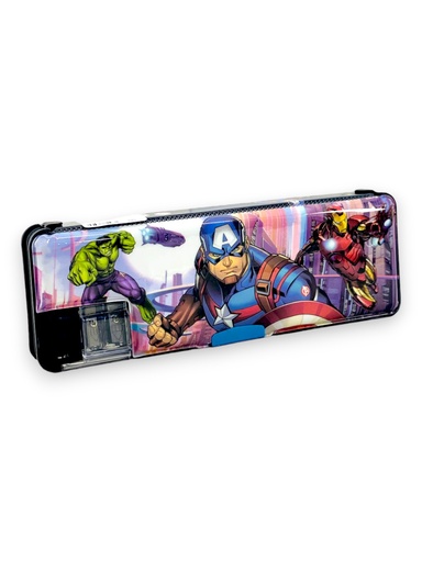 Spiderman Magnetic Pencil Box - No. LPY66-13 - Black