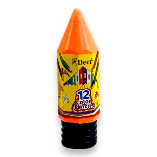 [8964000539101] Deer Full Size Pencil - 12 Colours - 512PC