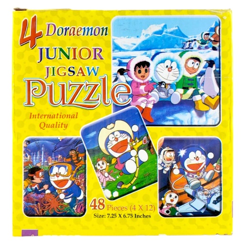 [5812646004245] 4 Junior Jigsaw Puzzle Doremon - 48 Pcs - Children's