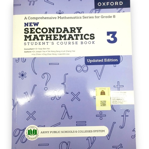 [9789697344994] New Secondary Maths Course Book 3 APSAC Updated