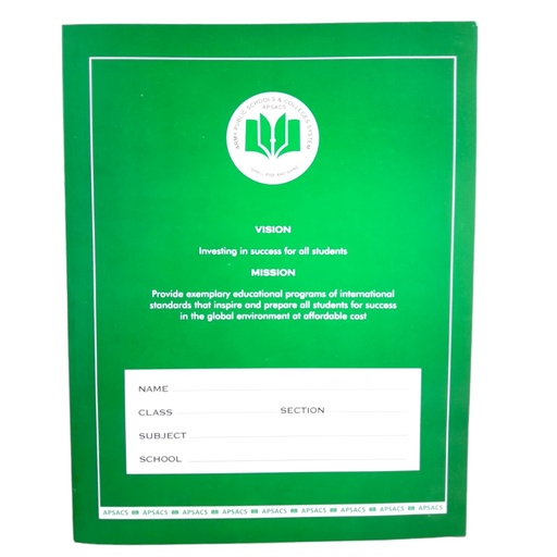 4 Line Notebook Journal - English - APS