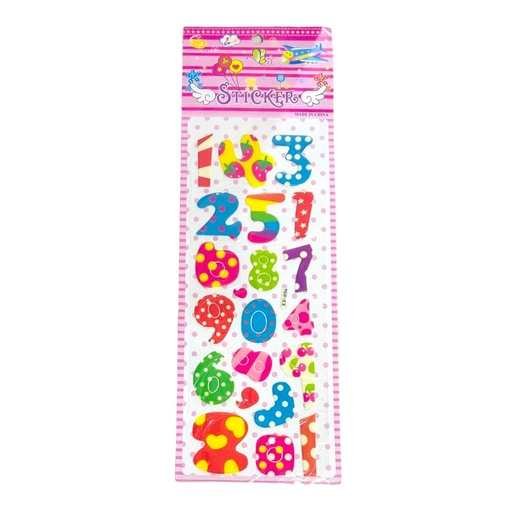 Bubbly Foam Numeric Stickers - (EF-056)