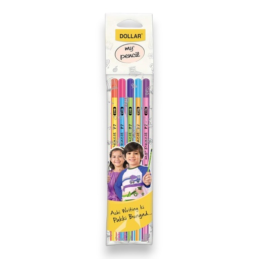 [695240210465] Dollar My Pencil - Pack Of 5 - No. PT 777 - Assorted Colors