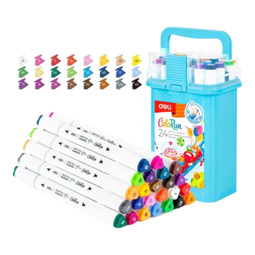 [6941798482514] Deli Sketch Marker - Pack of 24 - No. EC18724