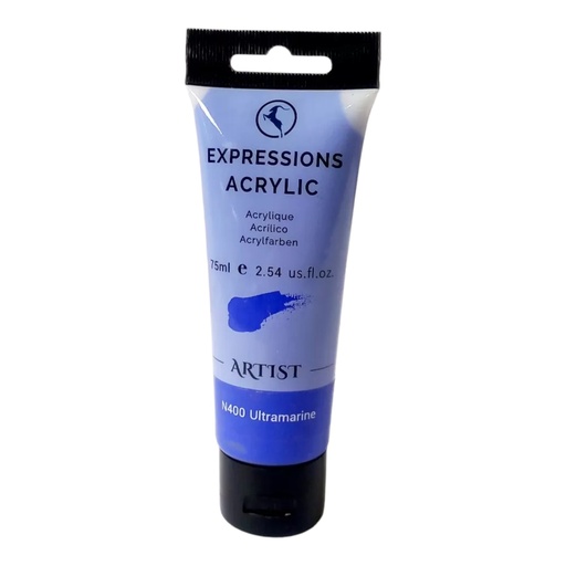 [6925754807771] Expressions Acrylic Tube 75ML - N400 - Ultramarine