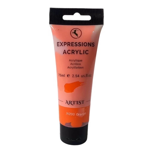 [6925754807436] Expressions Acrylic Tube 75ML - N200 - Orange