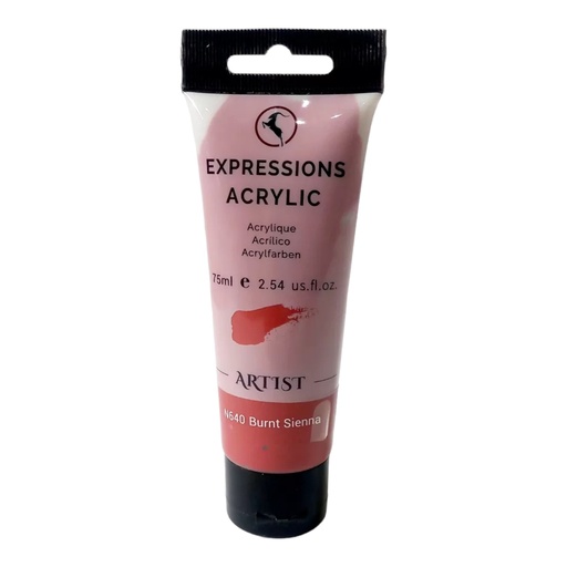 [6925754807849] Expressions Acrylic Tube 75ML - N640 - Burnt Sienna