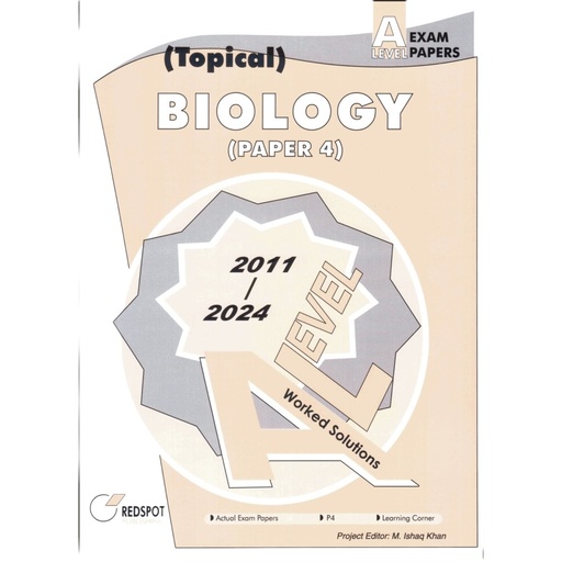 [9789696230632] REDSPOT A Level Biology Topical Paper 4 (Year: 2011 - 2024) -9700