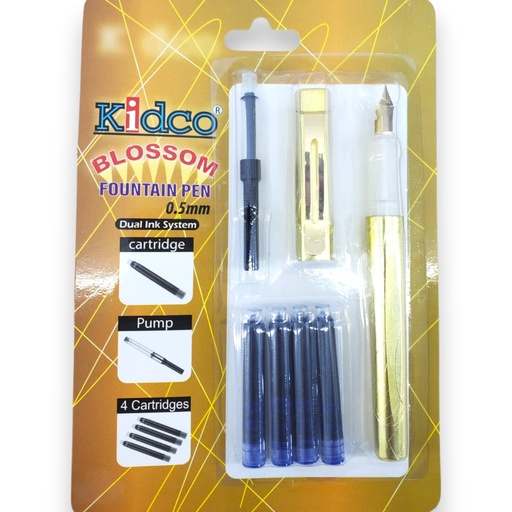 Kidco Blossom Fountain Pen Set - Gold