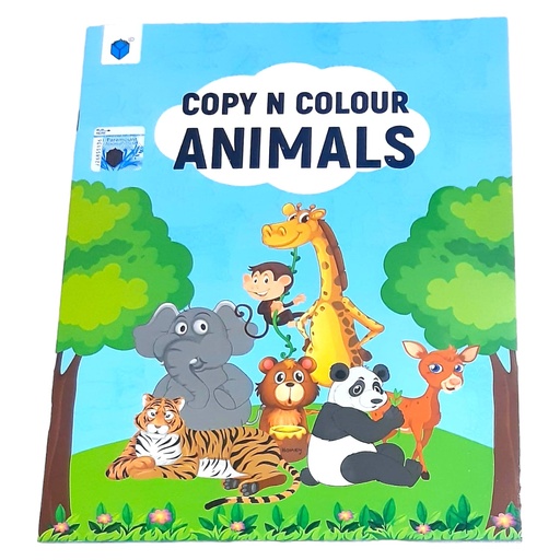 [9789692103527] Copy N Colour Animals Colouring Book