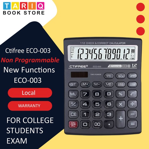 [6927729000032] Ctifree ECO-003  Desktop Calculator