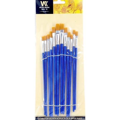 Flat Paint Brush - Pack of 12 - No. 577-12FL