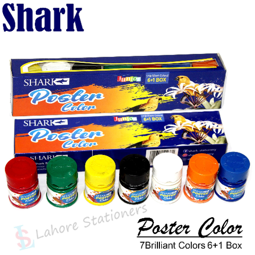 [9221351510371] Junior Poster Colour 6+1 - No. PC-701 - Shark