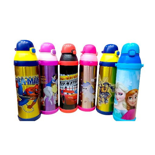 Stainless Steel Water Bottle - MT600 / 78726 - Assorted Characters/Colours