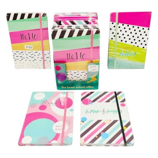 Happy Fancy Diary - No. 3199 - Assorted Colour New