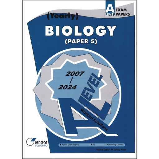[9789696230649] REDSPOT A Level Biology Paper 5 Yearly (2007-2024)