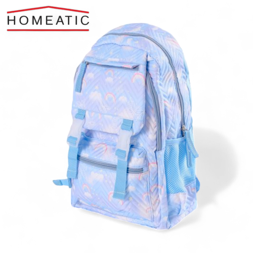 Homeatic Rainbow Design School Bag - 5011 - Blue