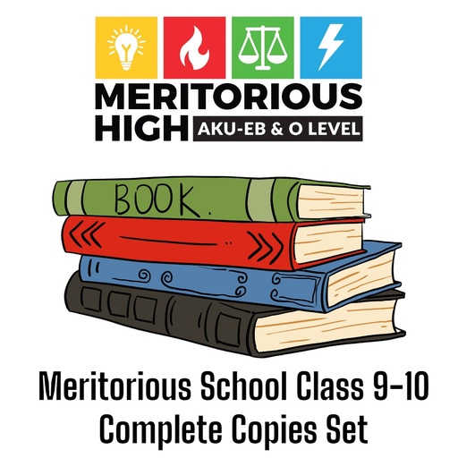 Meritorious School Class 9-10 Complete Copies Set