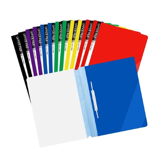 One Side Transparent File - A4 - Assorted-color