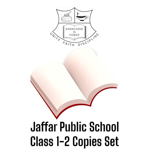 Jaffar Public School Class 1-2 Copies Set