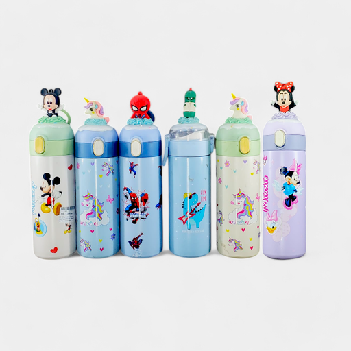 3D Character Design Stainless Steel Water Bottle - Assorted Character - No. 219 / 233 / 263