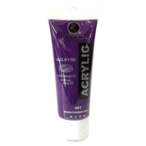 Maries Acrylic Paint - 75ml - No. 401 - Quinacridone Violet