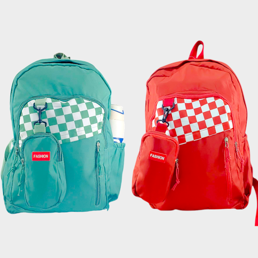 Fashion Text Design College Bag With Pouch