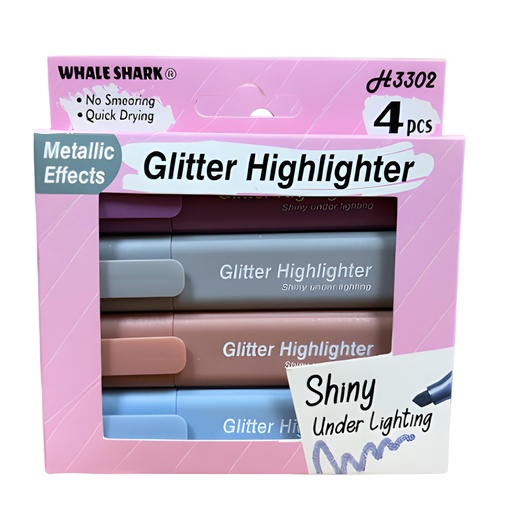 [6958347433026] Glitter Highlither 4 Colours - Shiny Under Lighting - No. H3302