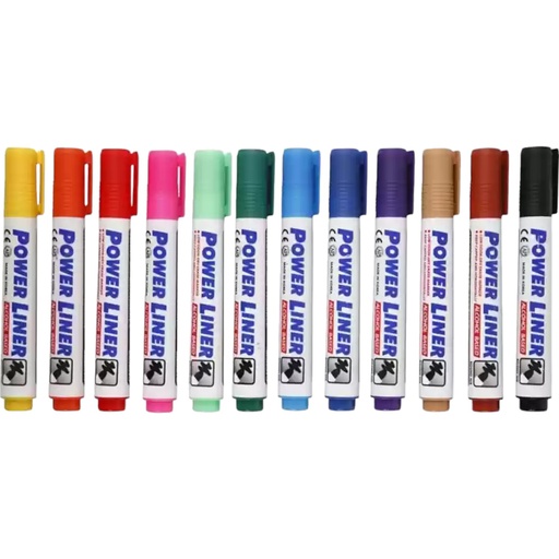 Power Liner Permanent Board Marker - PE-12A - Mungyo