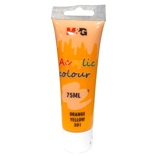 [6941600172046] M&G Acrylic Paint 75ml - No.301 - Orange Yellow