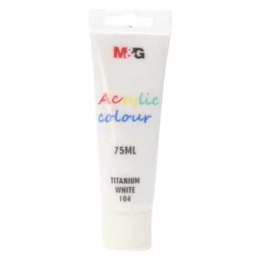 [6941600171988] M&G Acrylic Paint 75ml -No. 104 - Titanium White