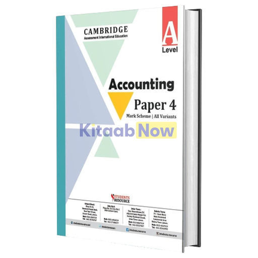 Cambridge Assessment International Education AS & A Level Accounting 9706 Paper 4
