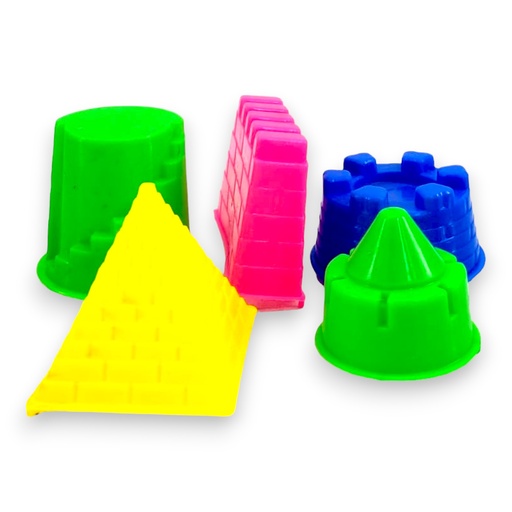 Play To Learn Sand Tools Blocks 7Pcs - No. (PDST03)