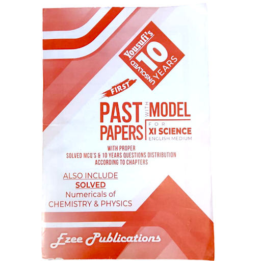 Yousufi’s 10 Years Unsolved Past Papers XI Science Eng-Urdu Medium