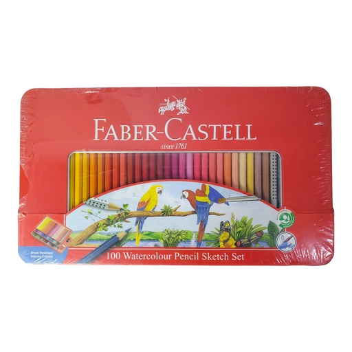 [8991761001288] Watercolour Pencil Sketch Set -100 Pcs - No.11 59 68 - Faber-Castell