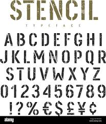 Stencle Alpha Bet No: 1202