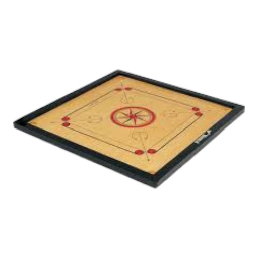 Wooden Carrom Board - Large with Dice
