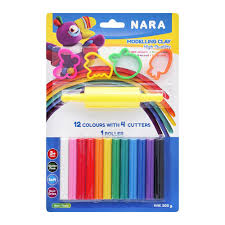 Modeling Clay with 1 Roller and 4 Cutters - 12 Pcs -