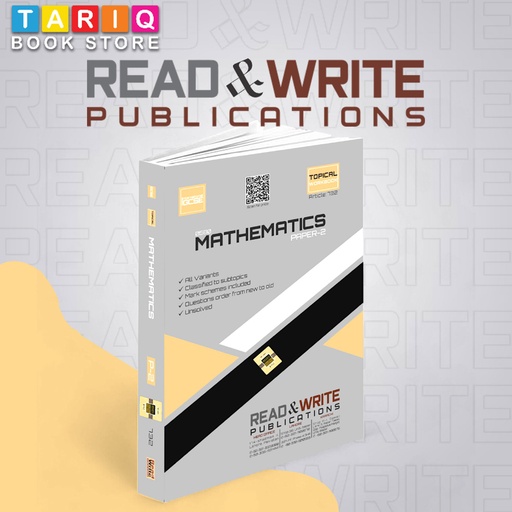 Read & Write IGCSE Mathematics Paper-2 Extended Topical Workbook (Year: Updated till 2024) - By Editorial Board - No. 732