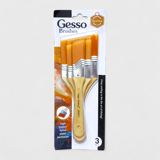 Keep Smiling Gesso Brush Set - 3pcs